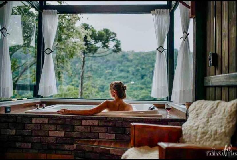 Cabana Sassafras Com Hidromassagem 阿尔弗雷多瓦格内尔 外观 照片
